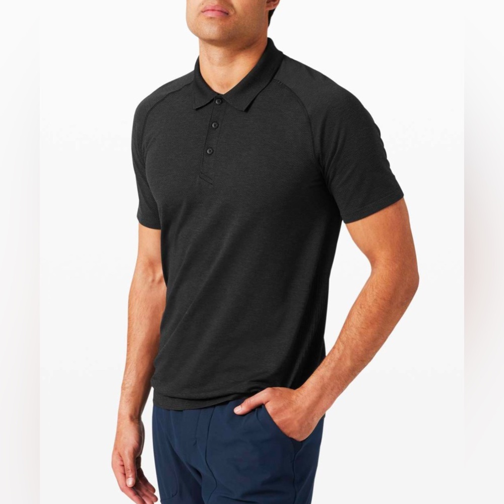 NWT Lululemon Mens Metal Vent Tech Polo 2.0 Deep Coal / Black Color XXL Shirt